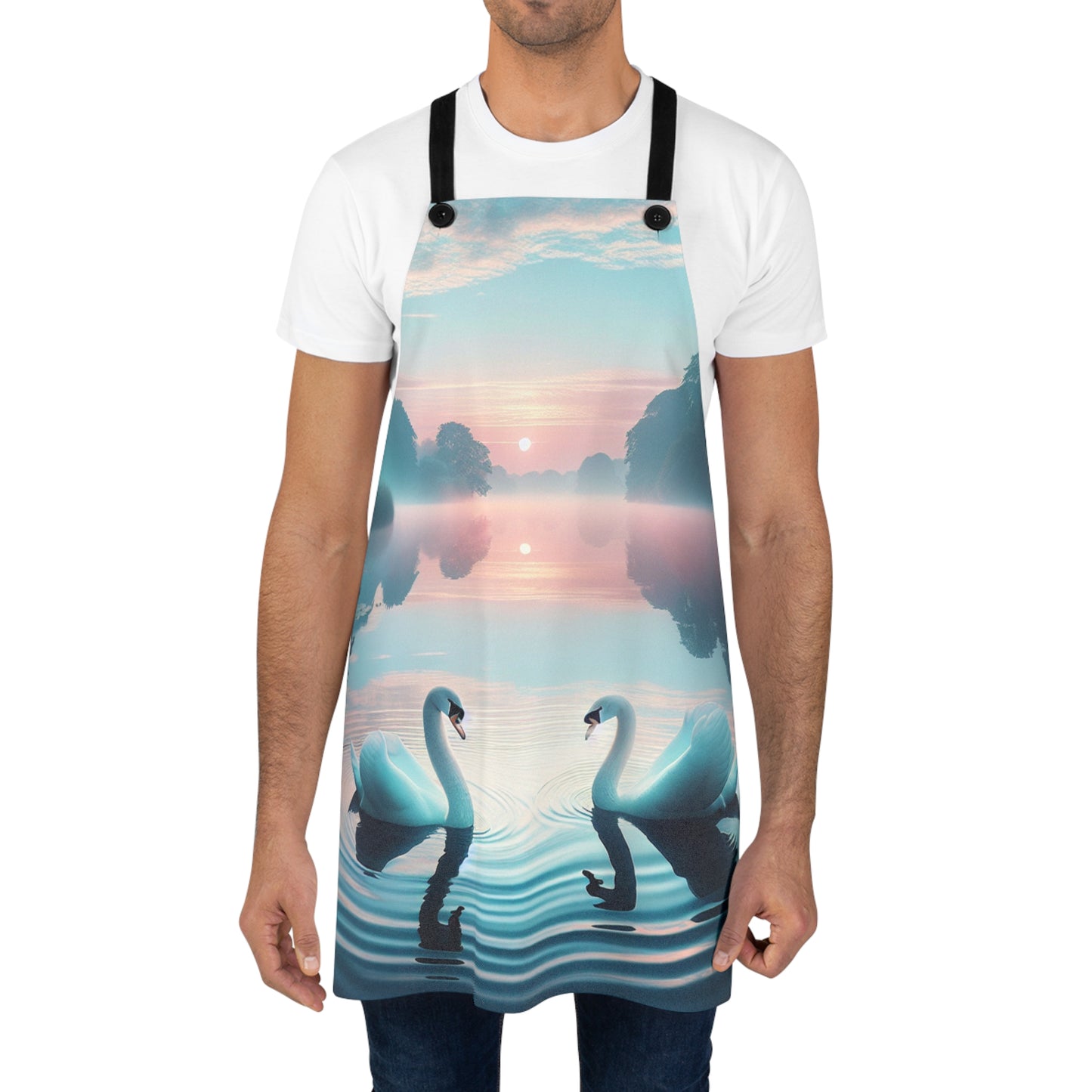 Apron (AOP) swans
