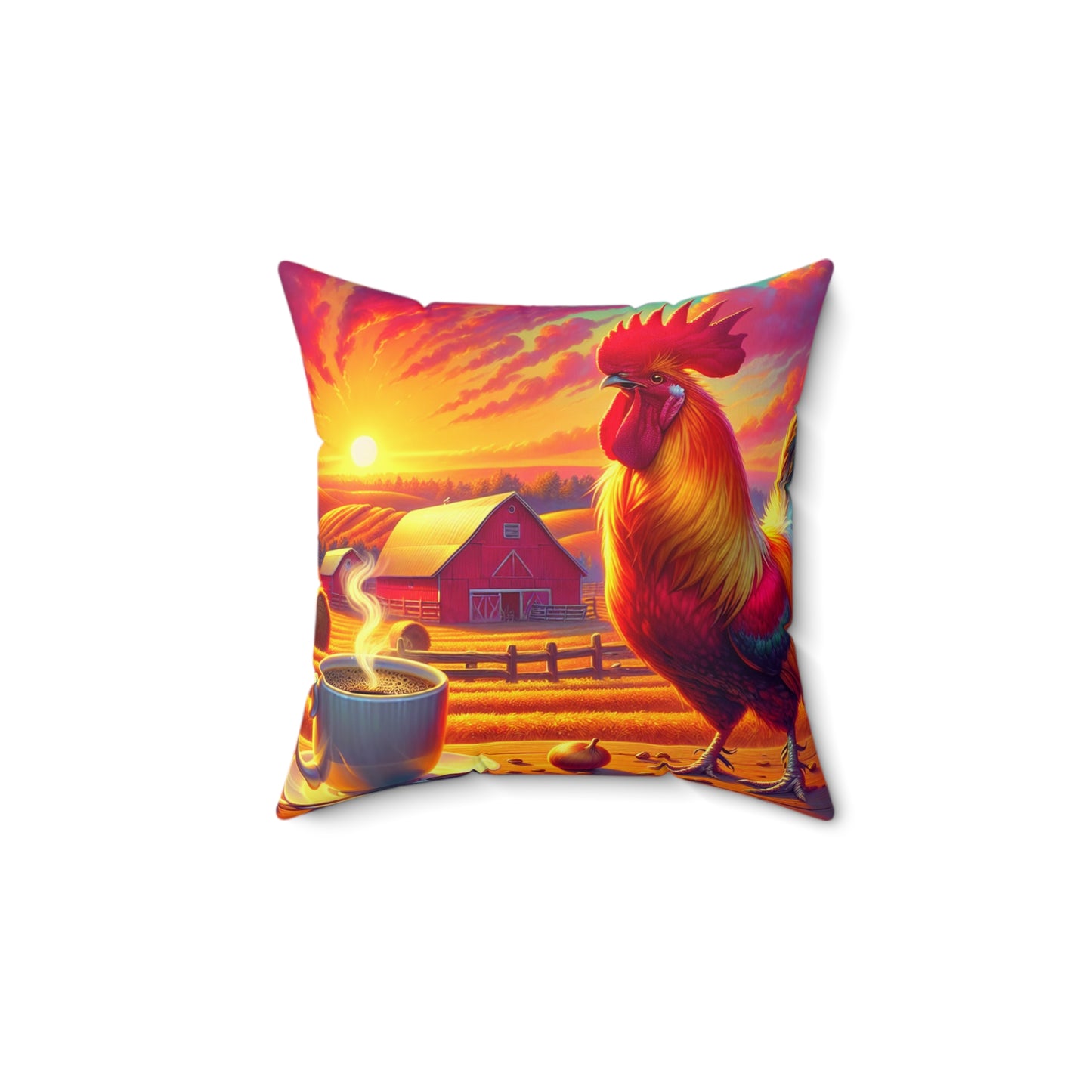 Spun Polyester Square Pillow
