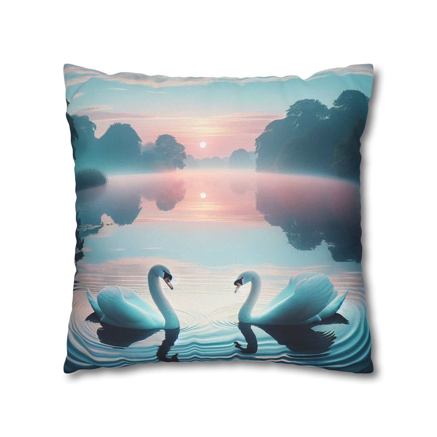 Spun Polyester Square Pillowcase