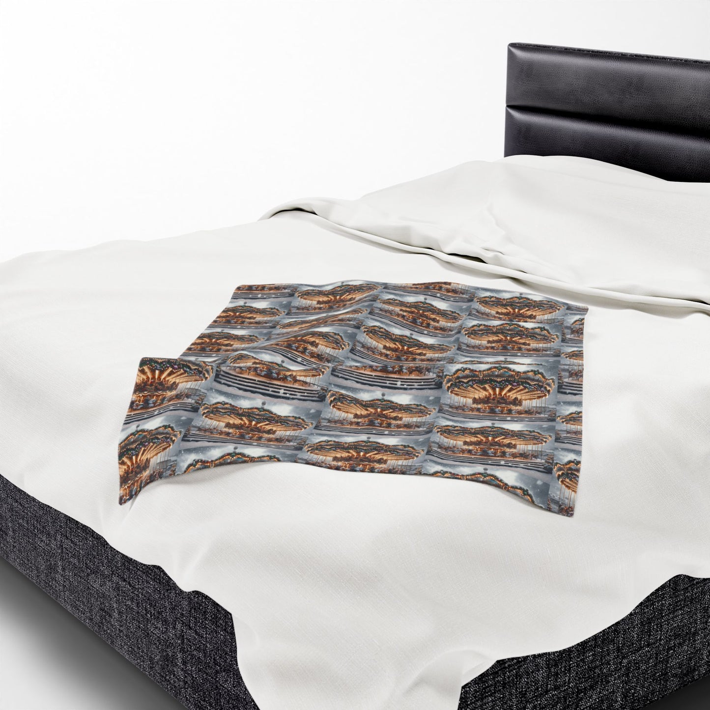 CAROUSEL Velveteen Plush Blanket