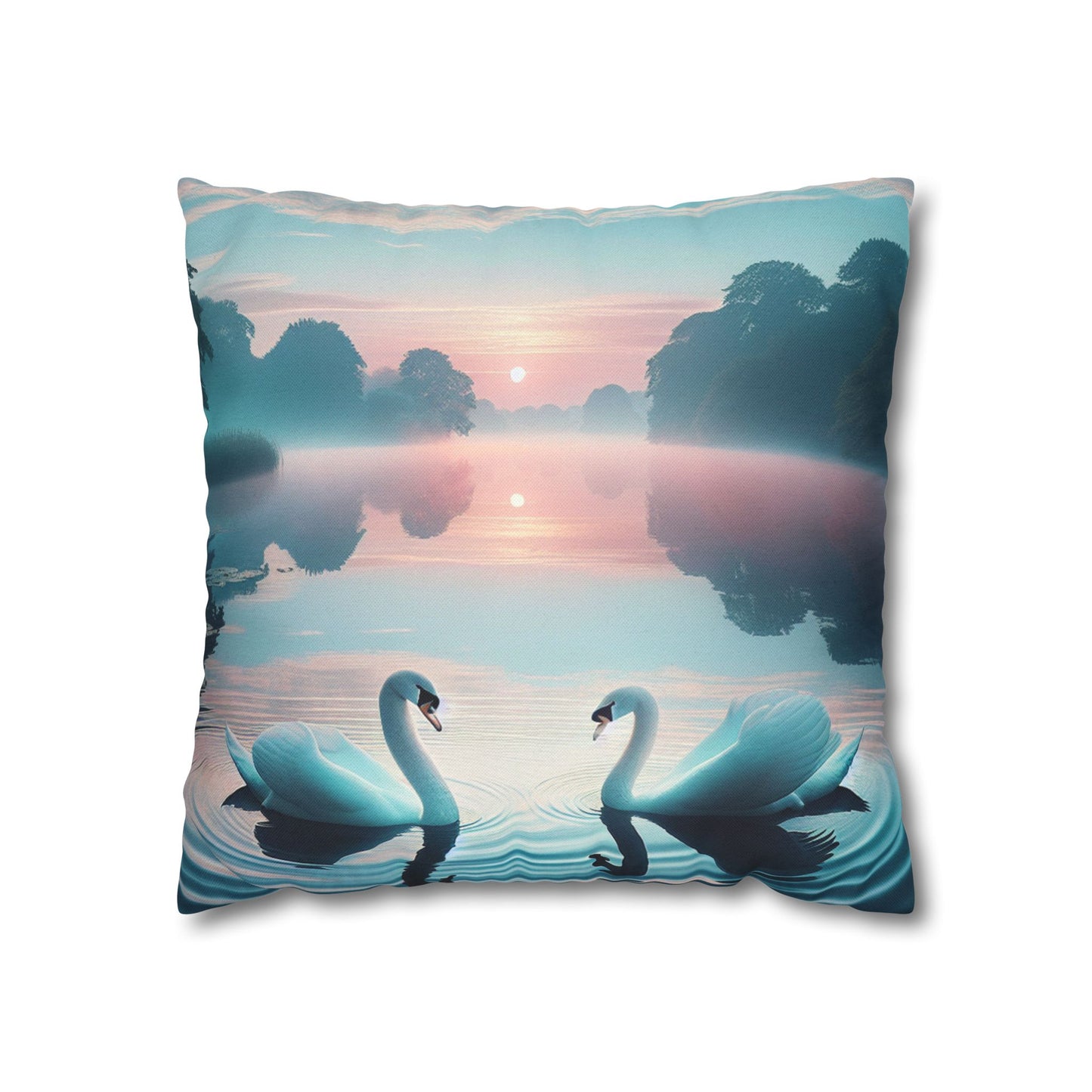 Spun Polyester Square Pillowcase