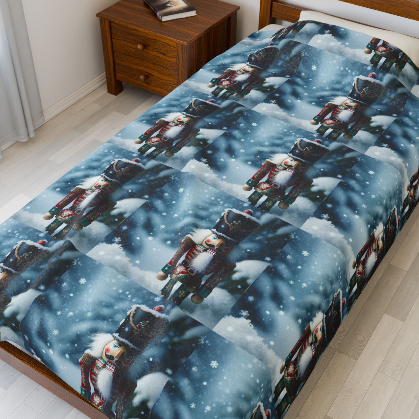 NUTCRACKER Velveteen Plush Blanket