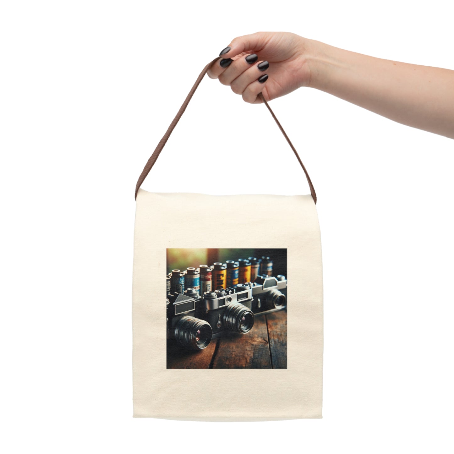 Canvas Lunch Bag With Strap