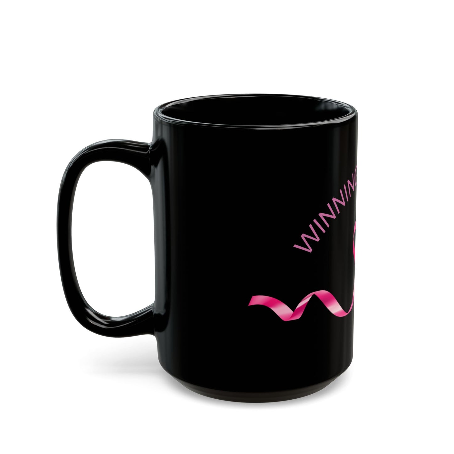 WINNING THE BATTLE Black Mug (11oz, 15oz)