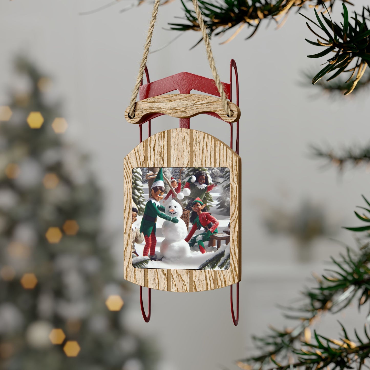 Sled Ornaments