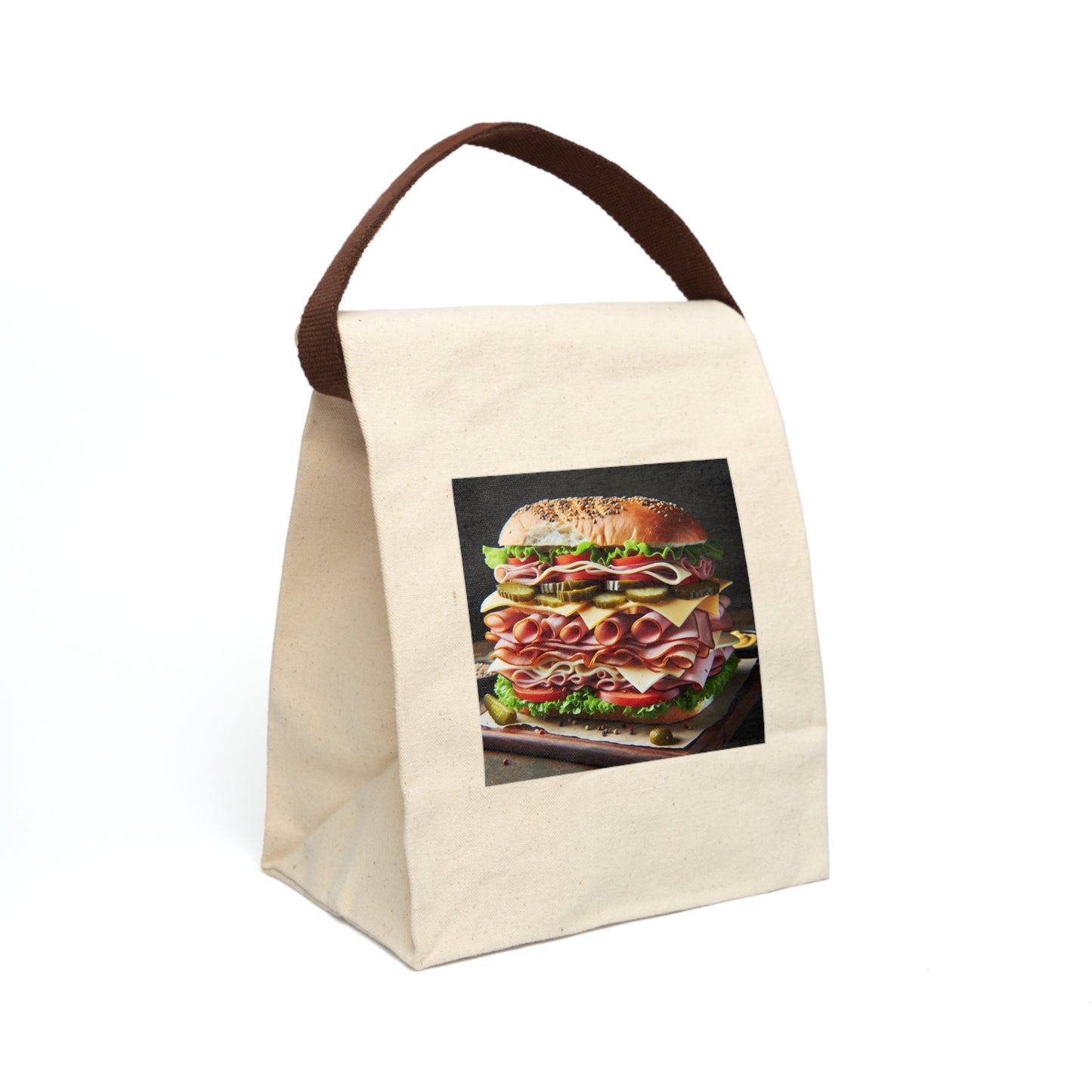 Canvas Lunch Bag With Strap
