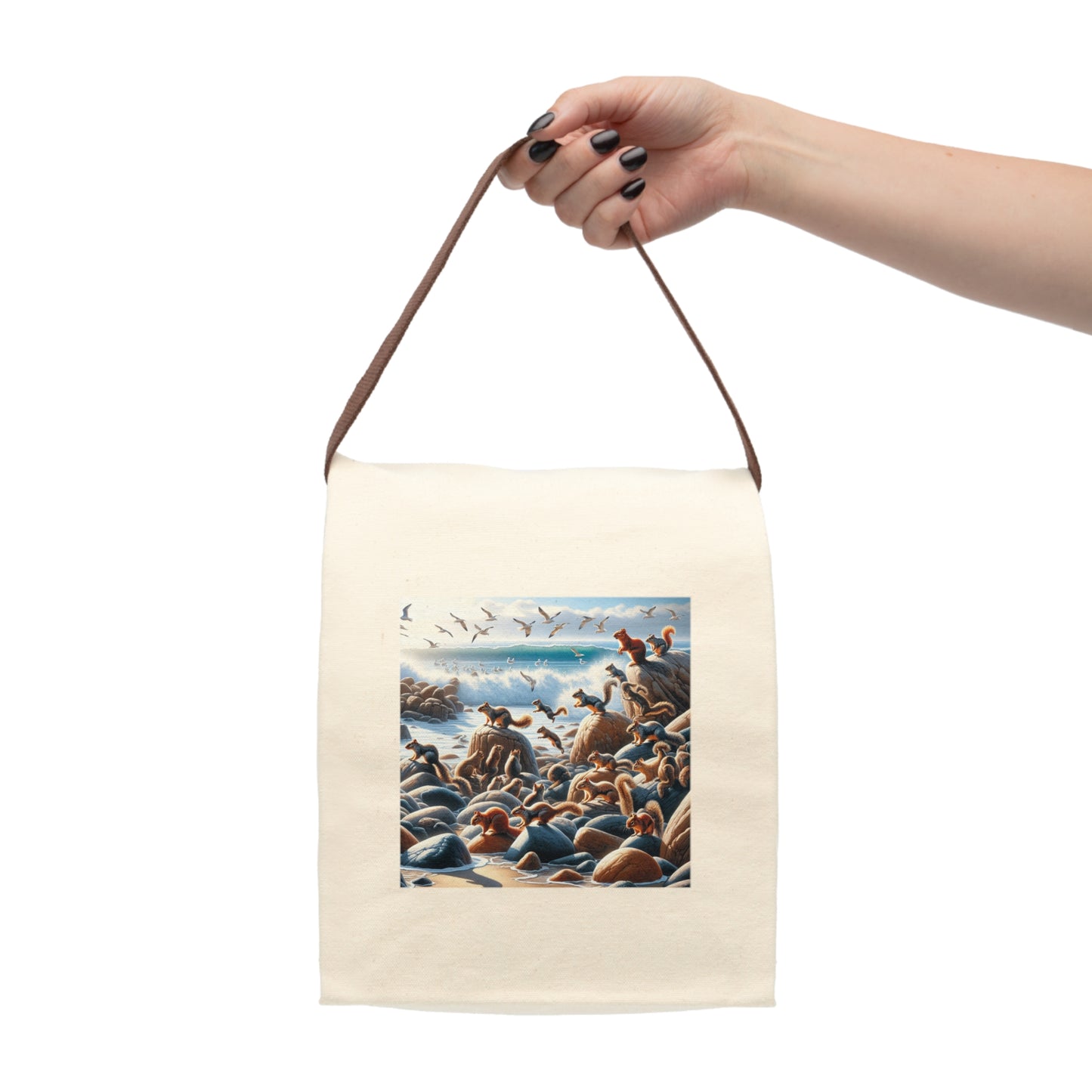Canvas Lunch Bag With Strap