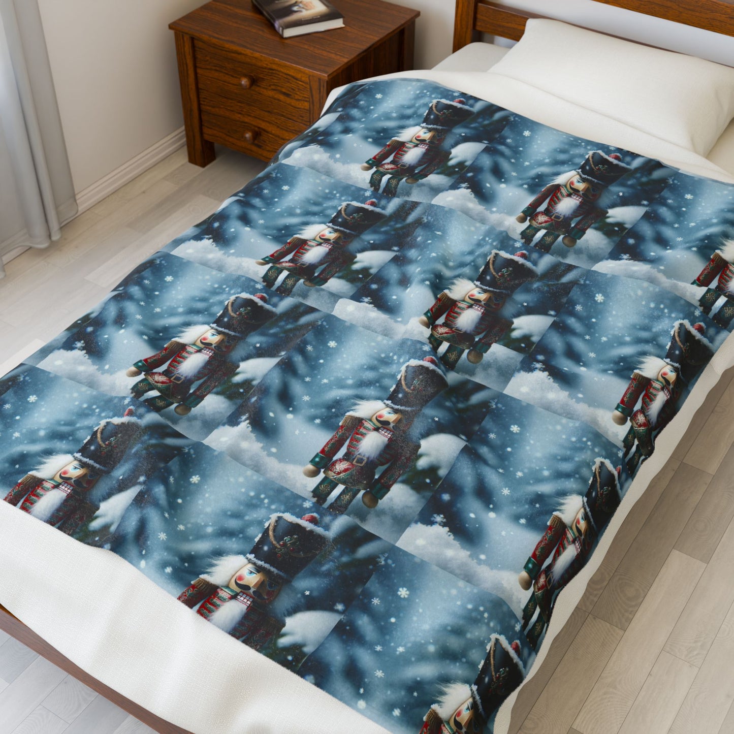 NUTCRACKER Velveteen Plush Blanket