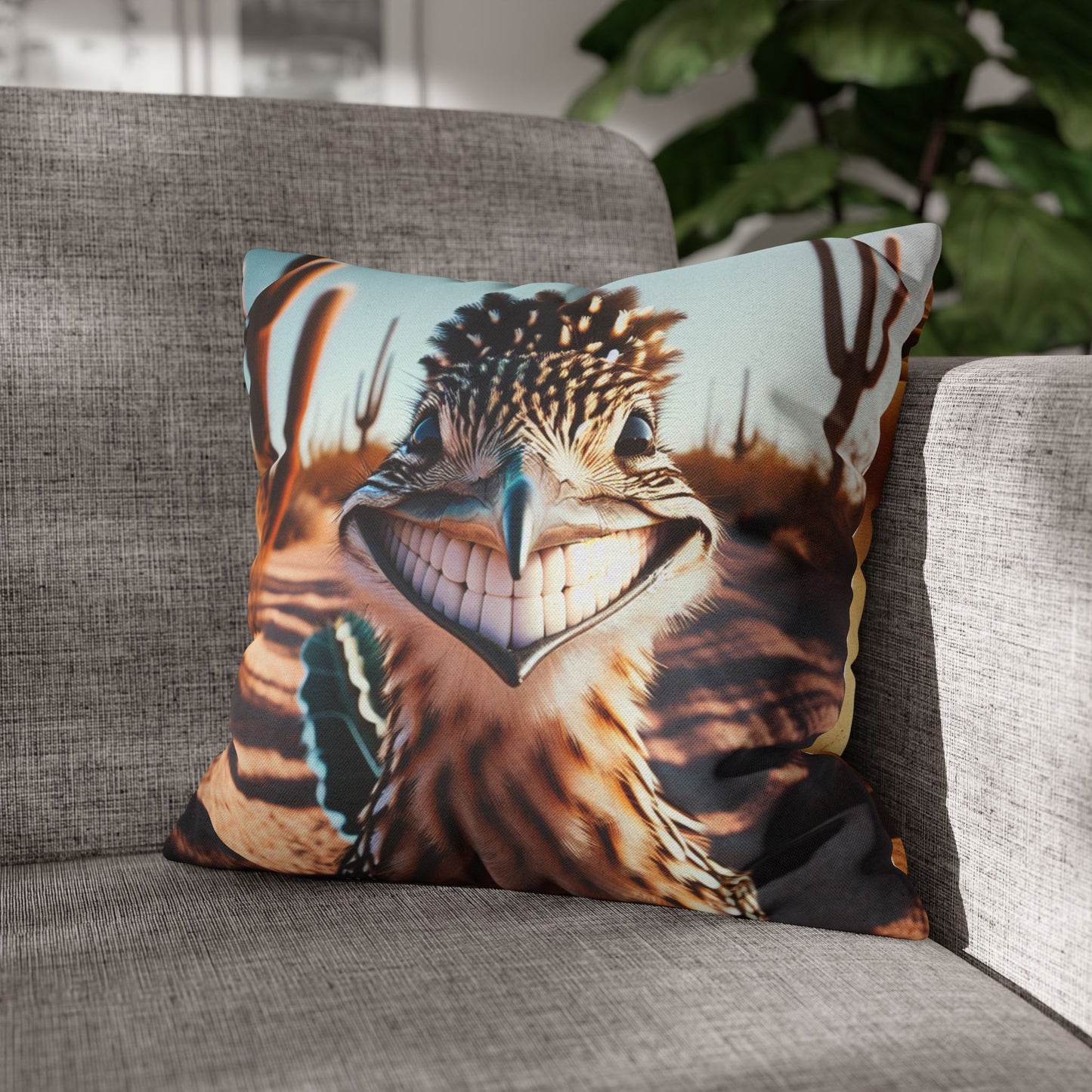 Spun Polyester Square Pillowcase