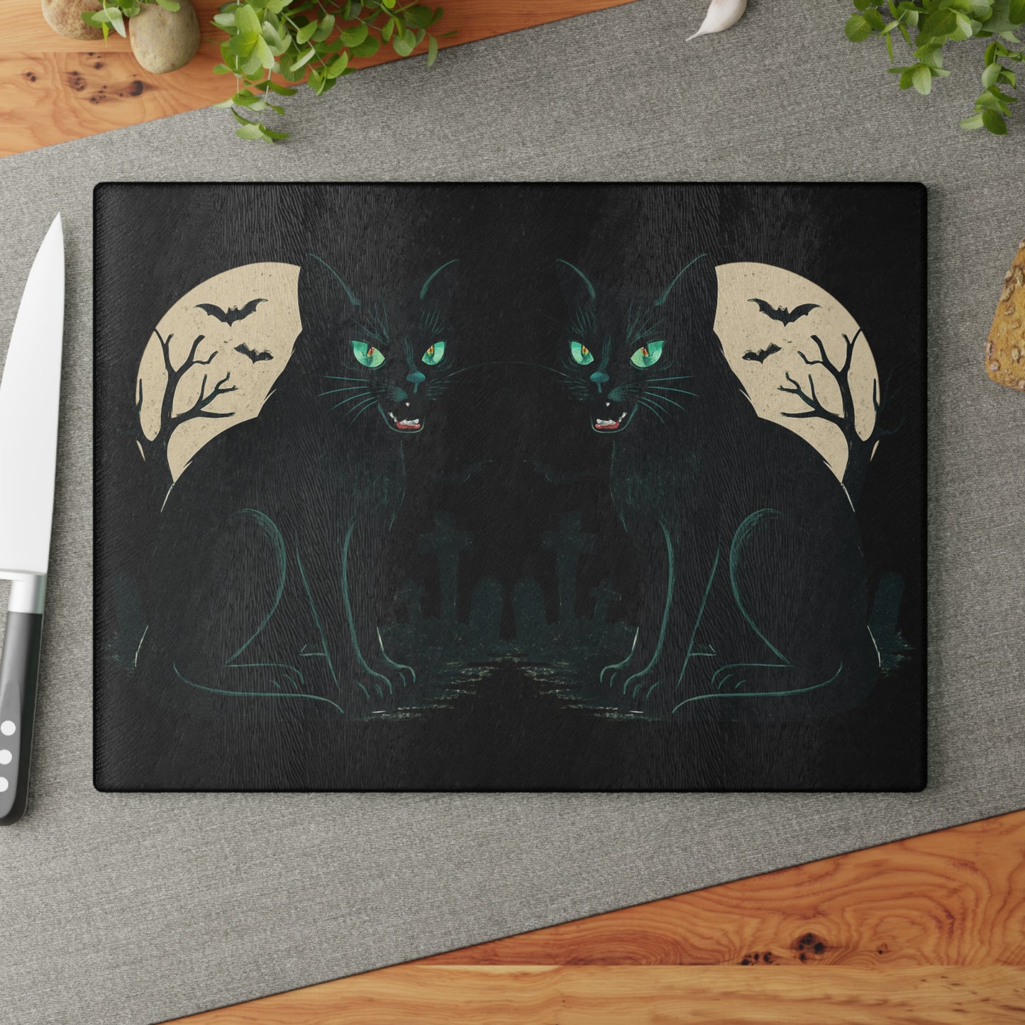 HALLOWEEN Glass Cutting Board