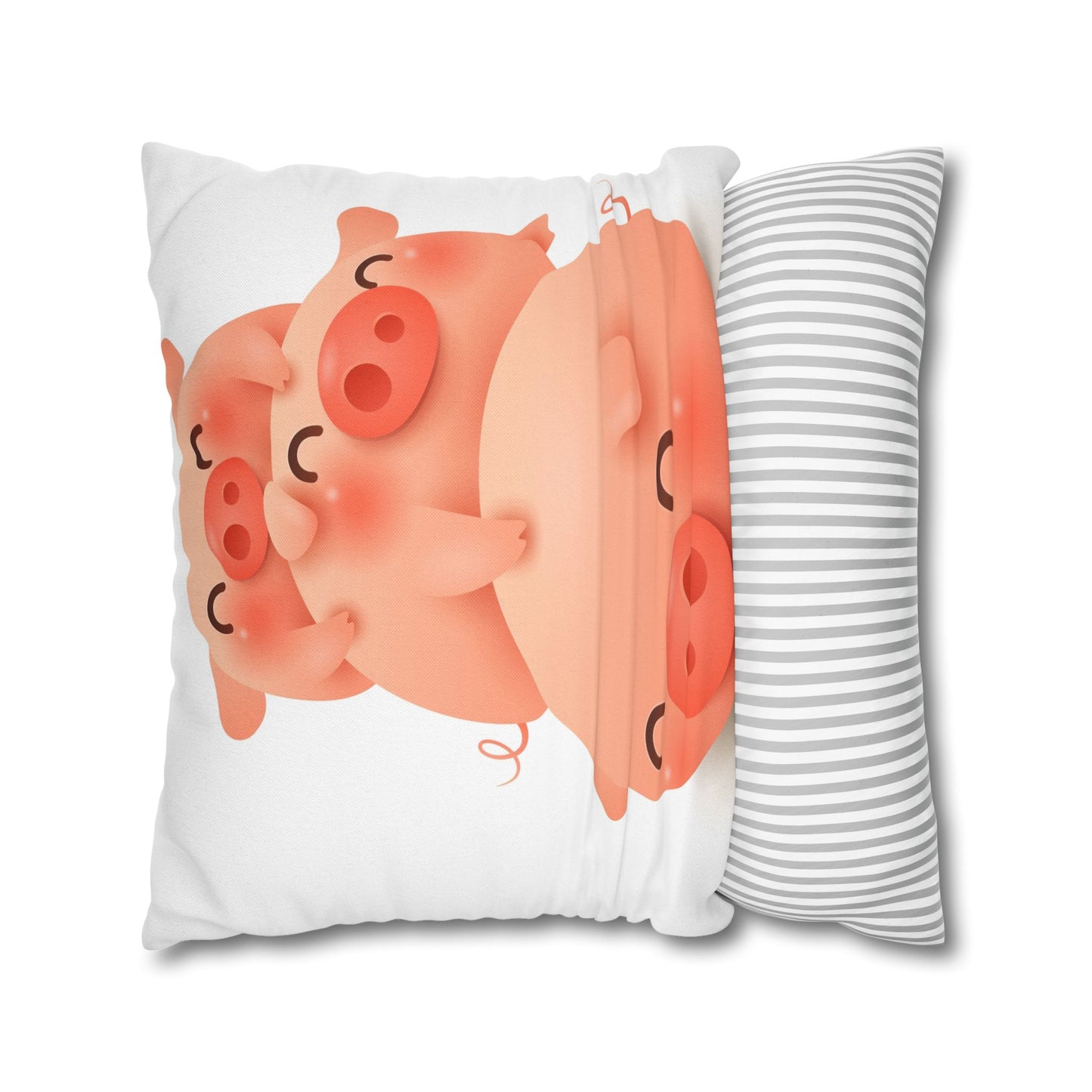 Spun Polyester Square Pillowcase