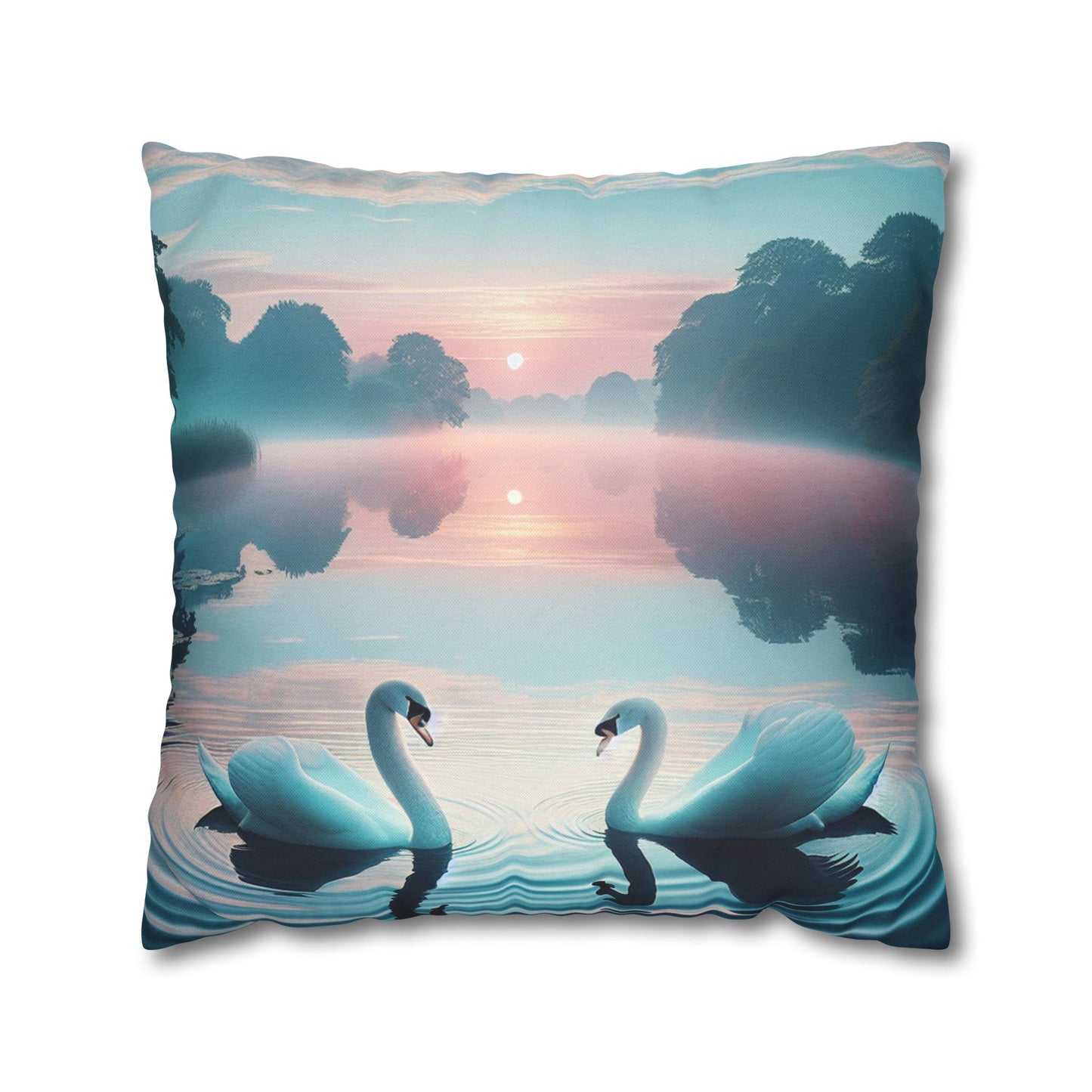 Spun Polyester Square Pillowcase