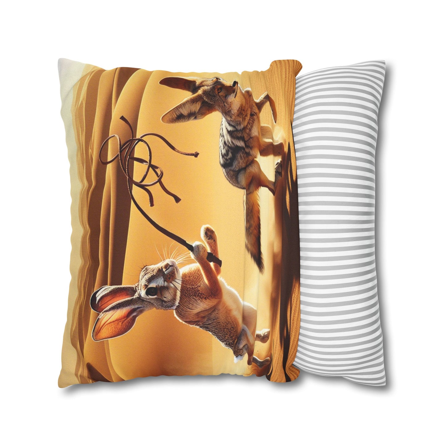Spun Polyester Square Pillowcase