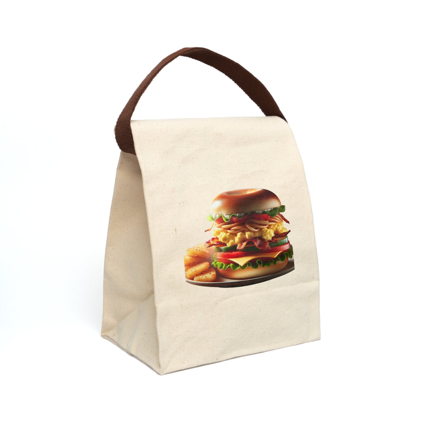 Canvas Lunch Bag With Strap