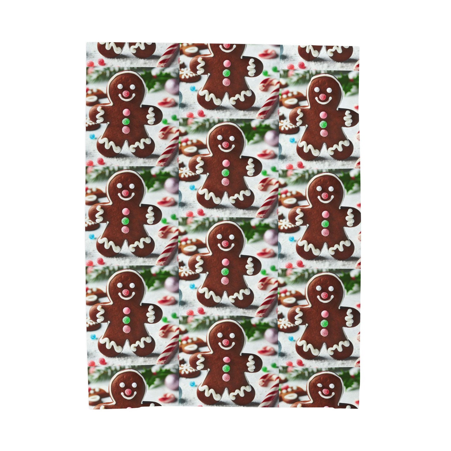 GINGERBRED Velveteen Plush Blanket