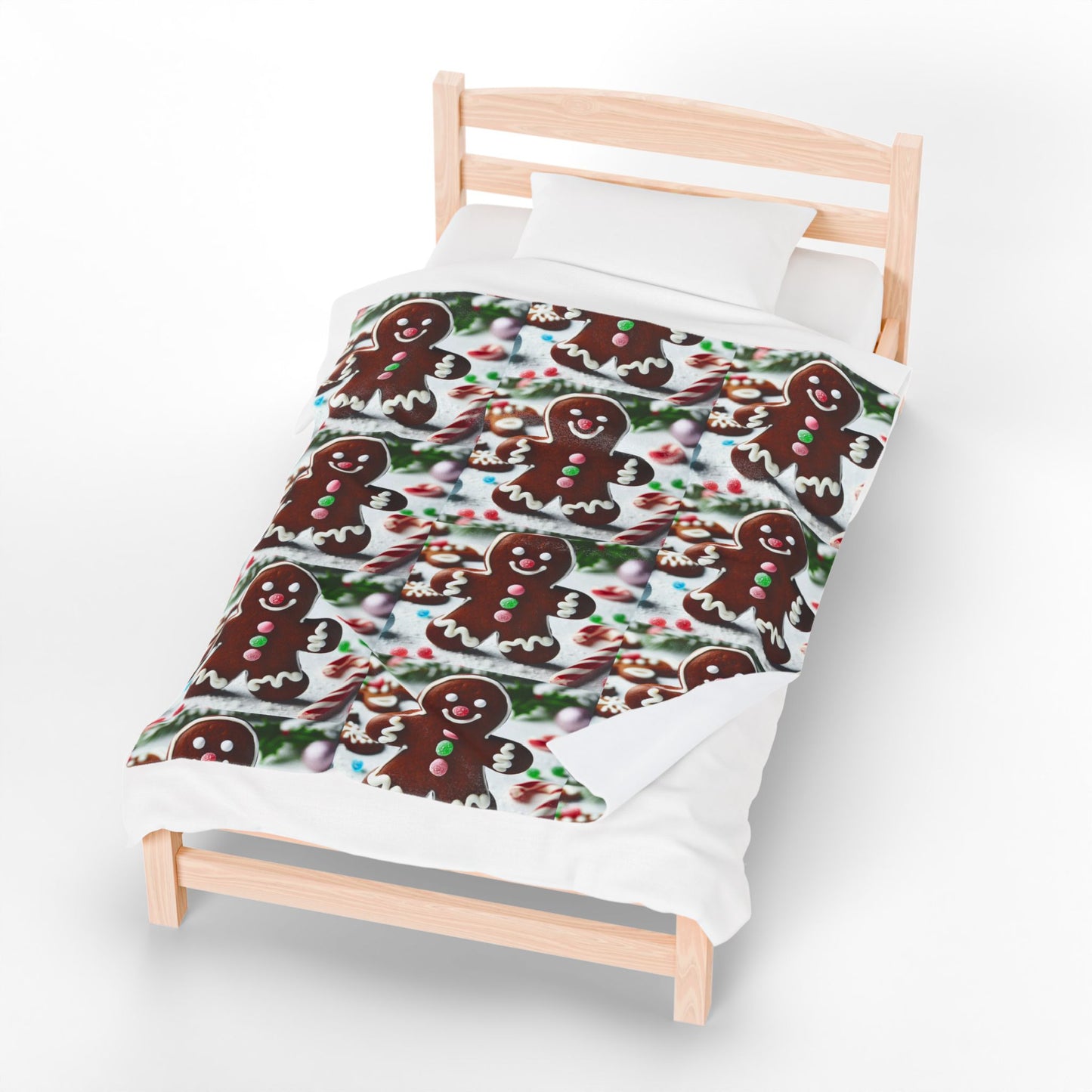 GINGERBRED Velveteen Plush Blanket
