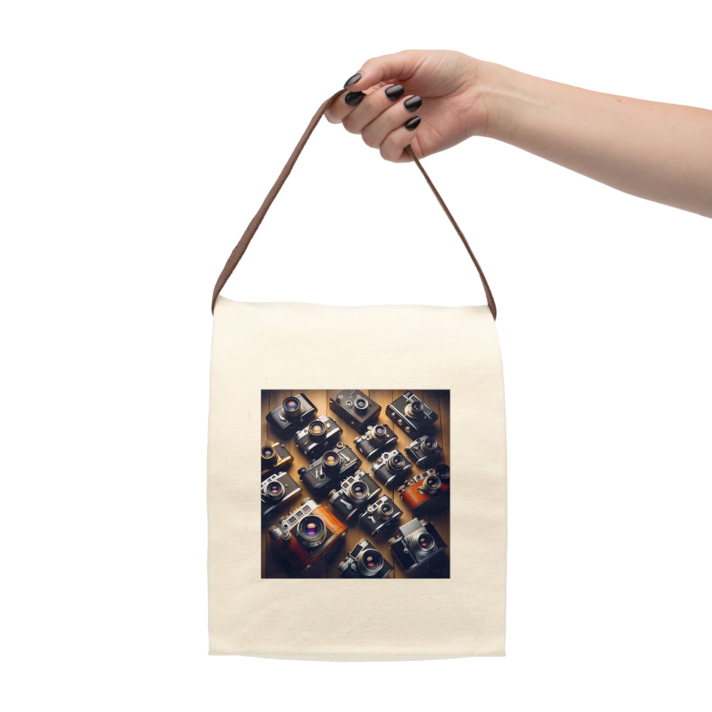 Canvas Lunch Bag With Strap