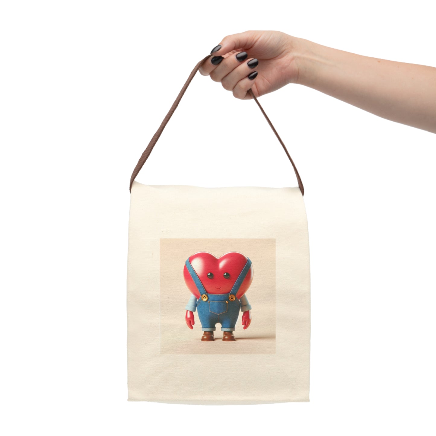 Canvas Lunch Bag With Strap