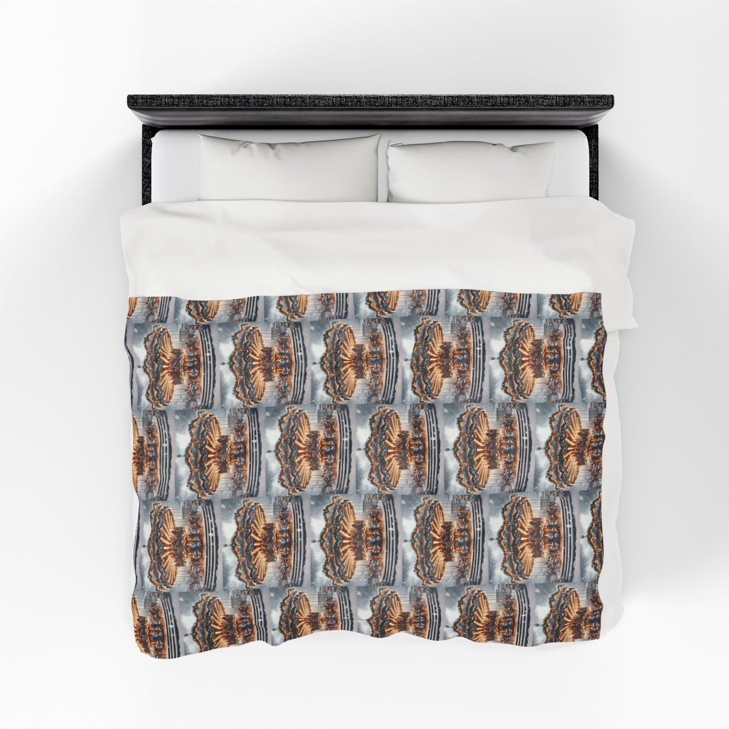 CAROUSEL Velveteen Plush Blanket