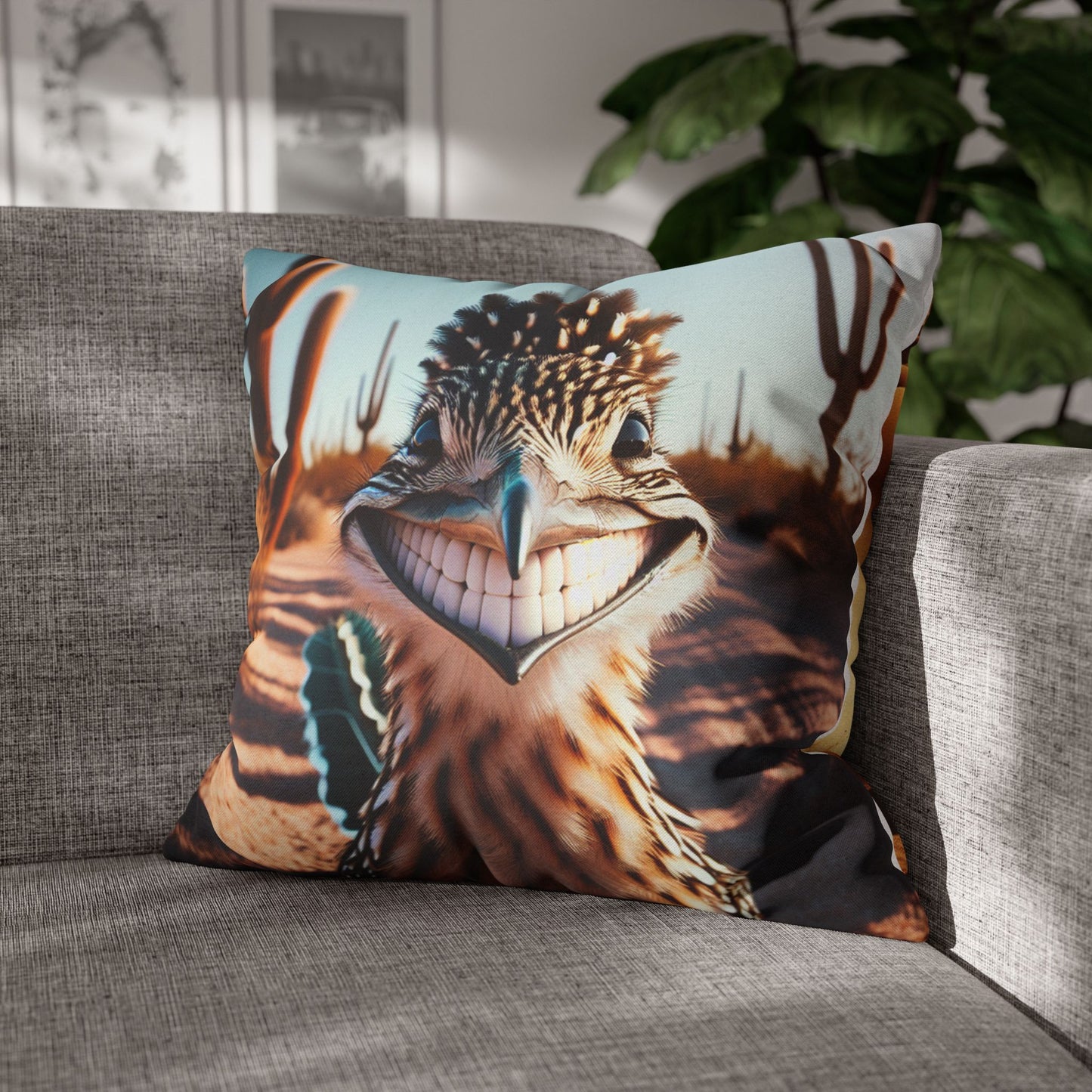 Spun Polyester Square Pillowcase
