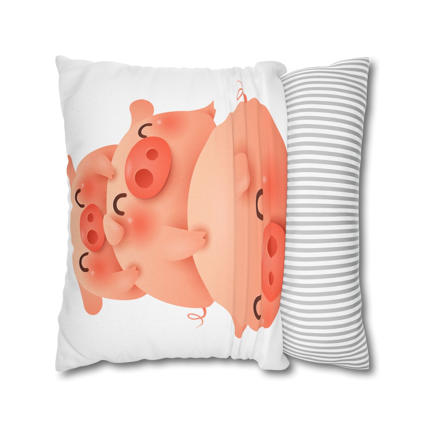 Spun Polyester Square Pillowcase