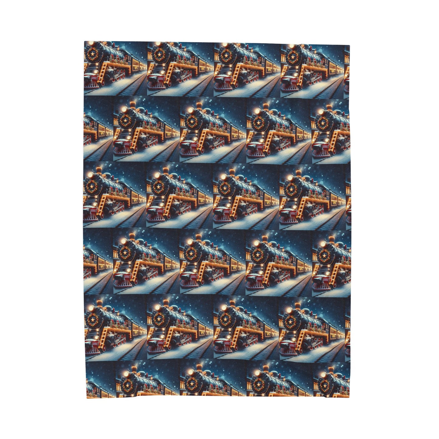 TRAINS Velveteen Plush Blanket