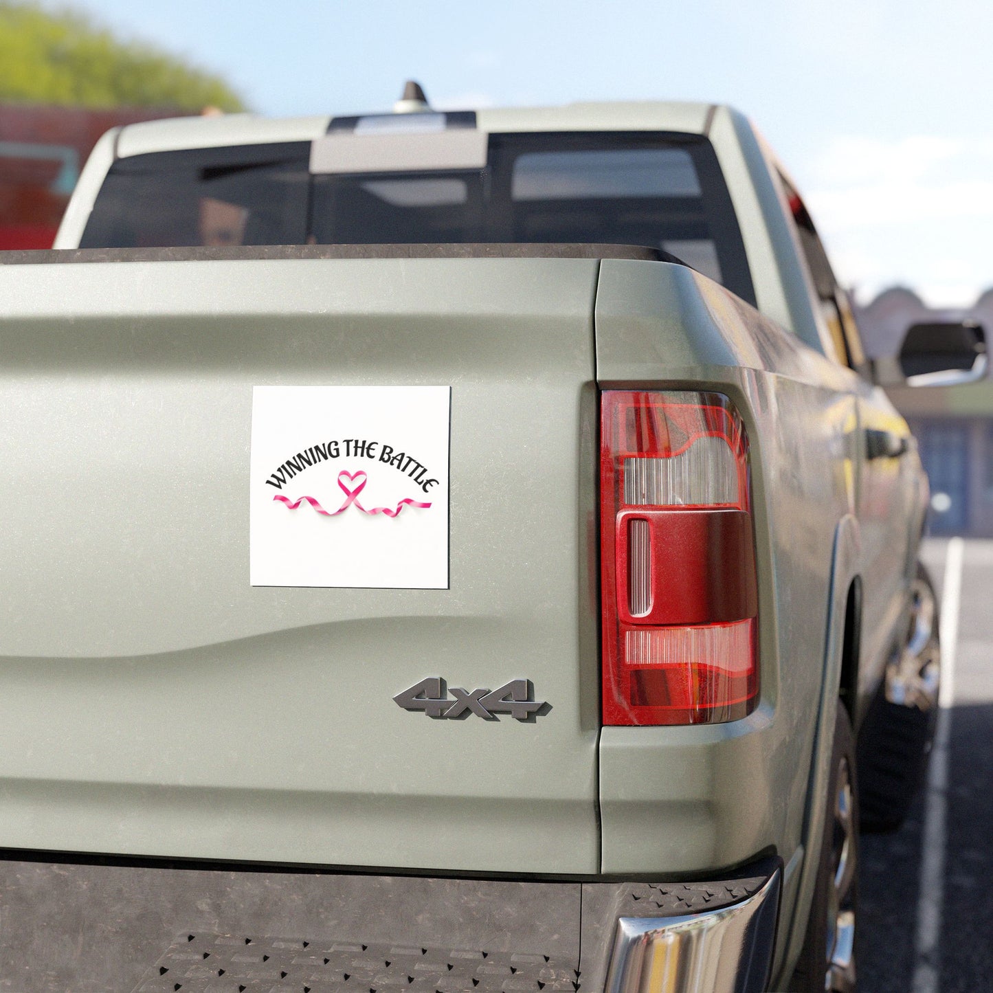 WINNING THE BATTLE car magnet