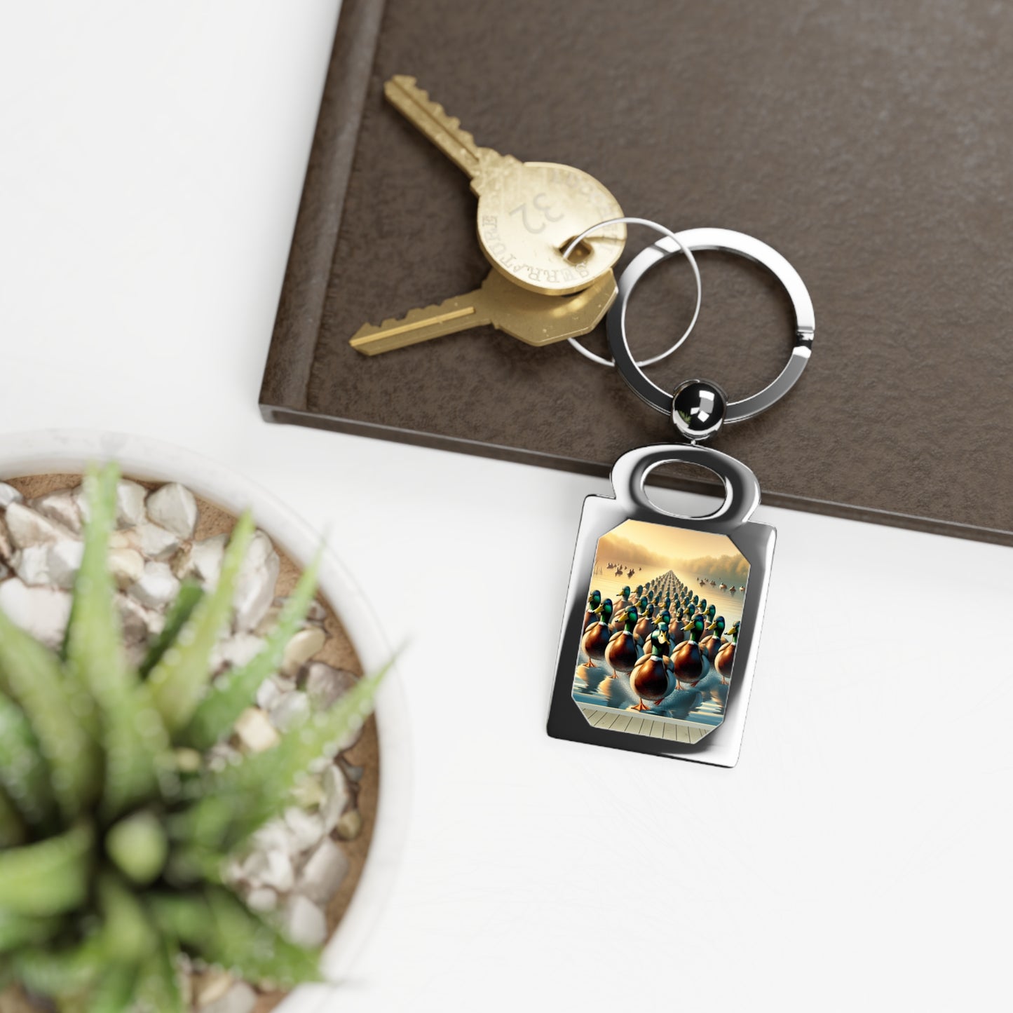 Rectangle Photo Keyring