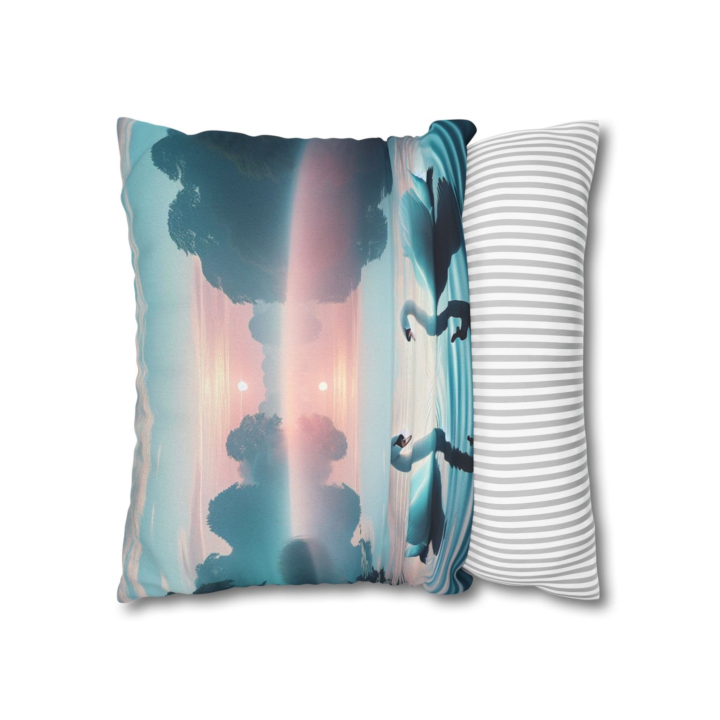Spun Polyester Square Pillowcase