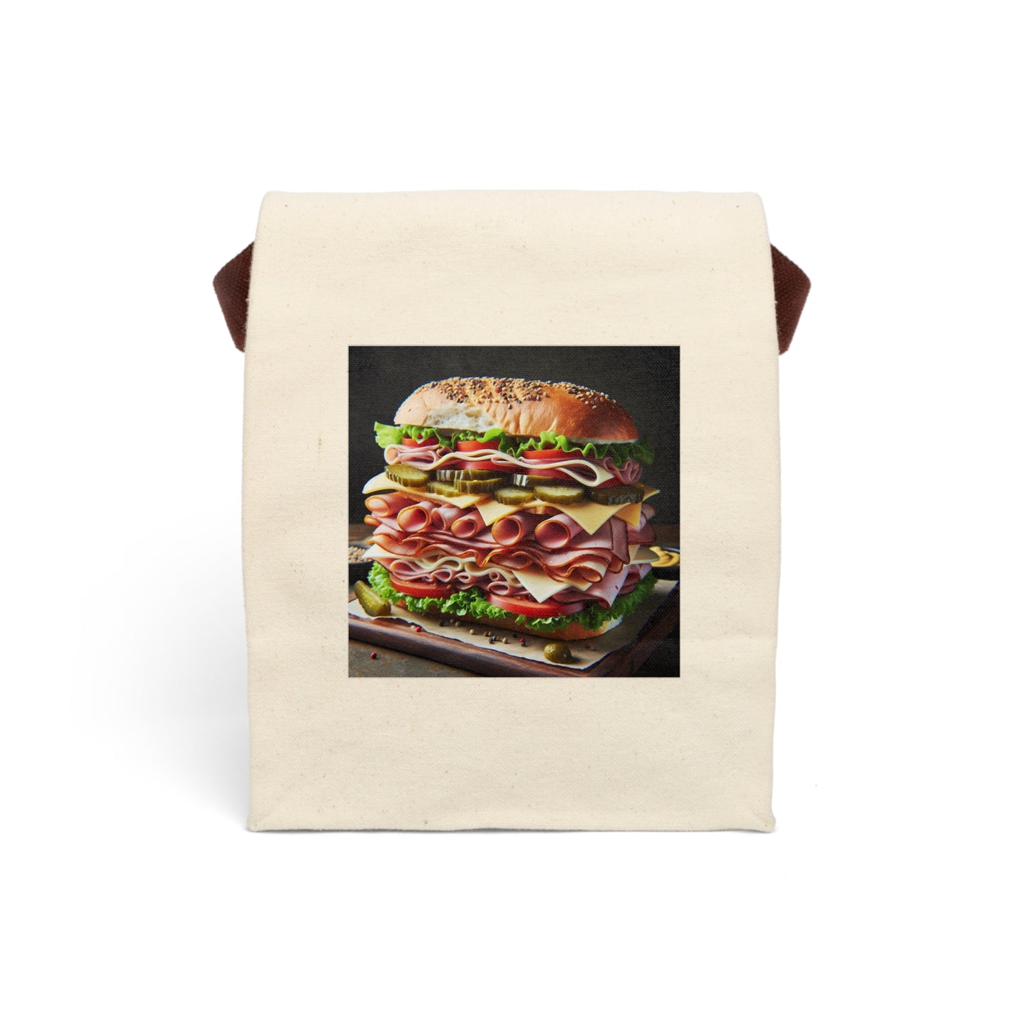 Canvas Lunch Bag With Strap