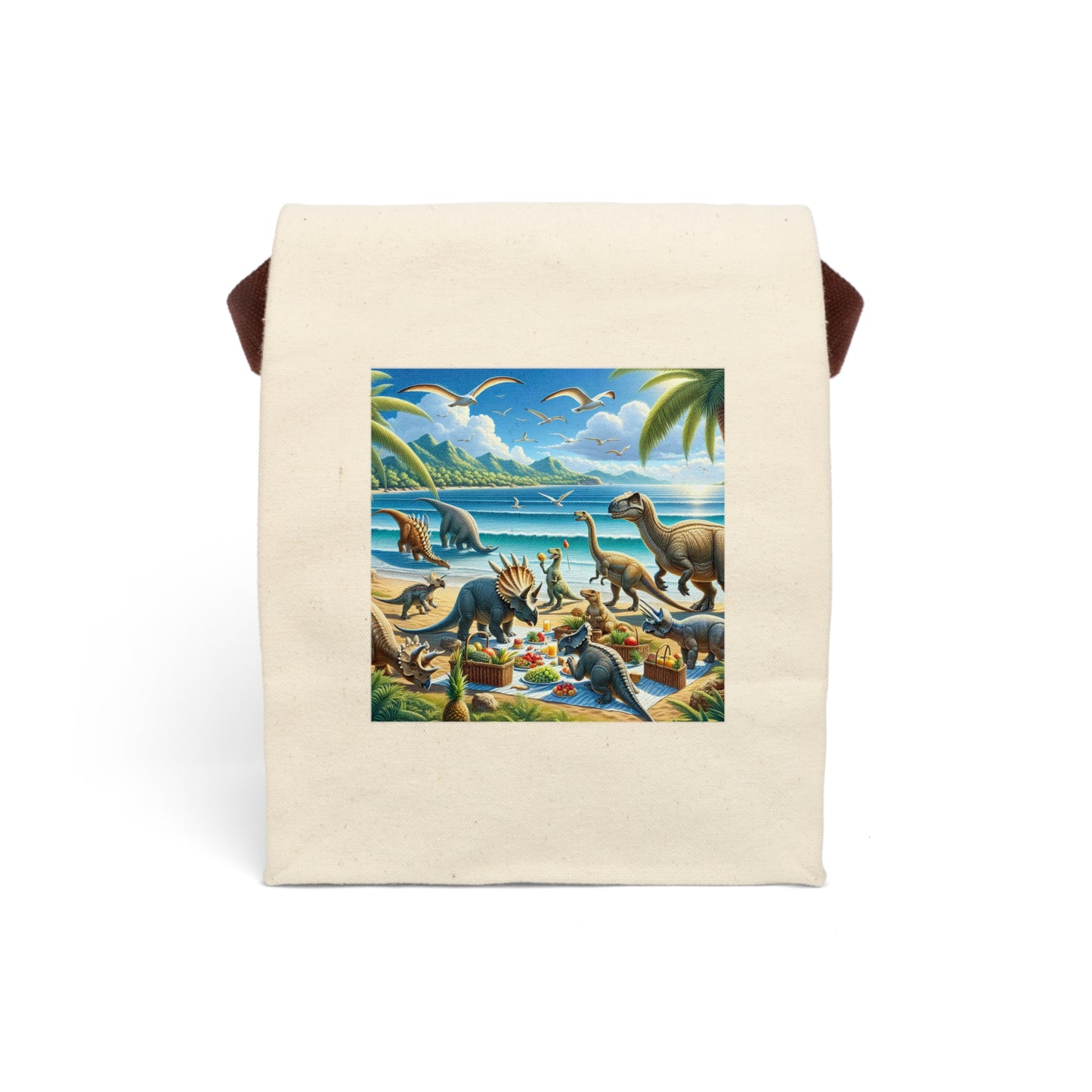 Canvas Lunch Bag With Strap