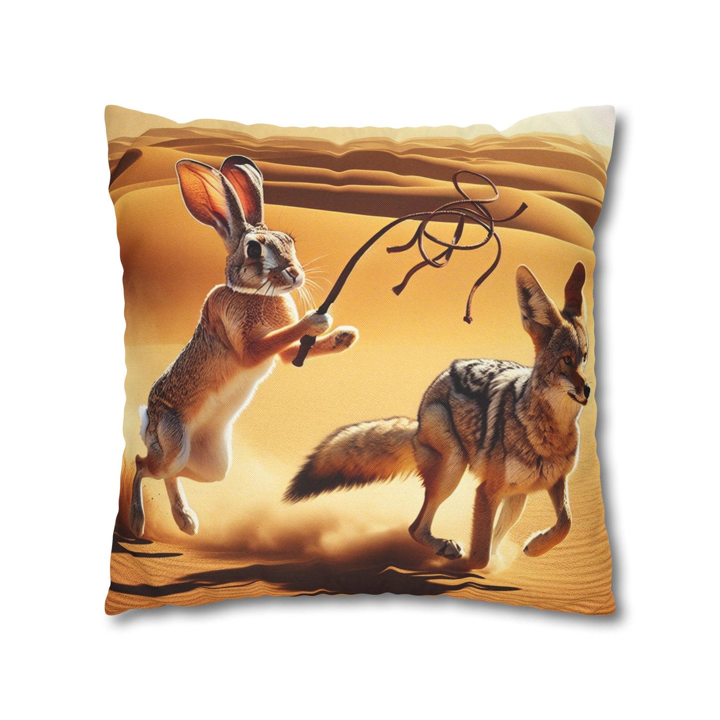 Spun Polyester Square Pillowcase