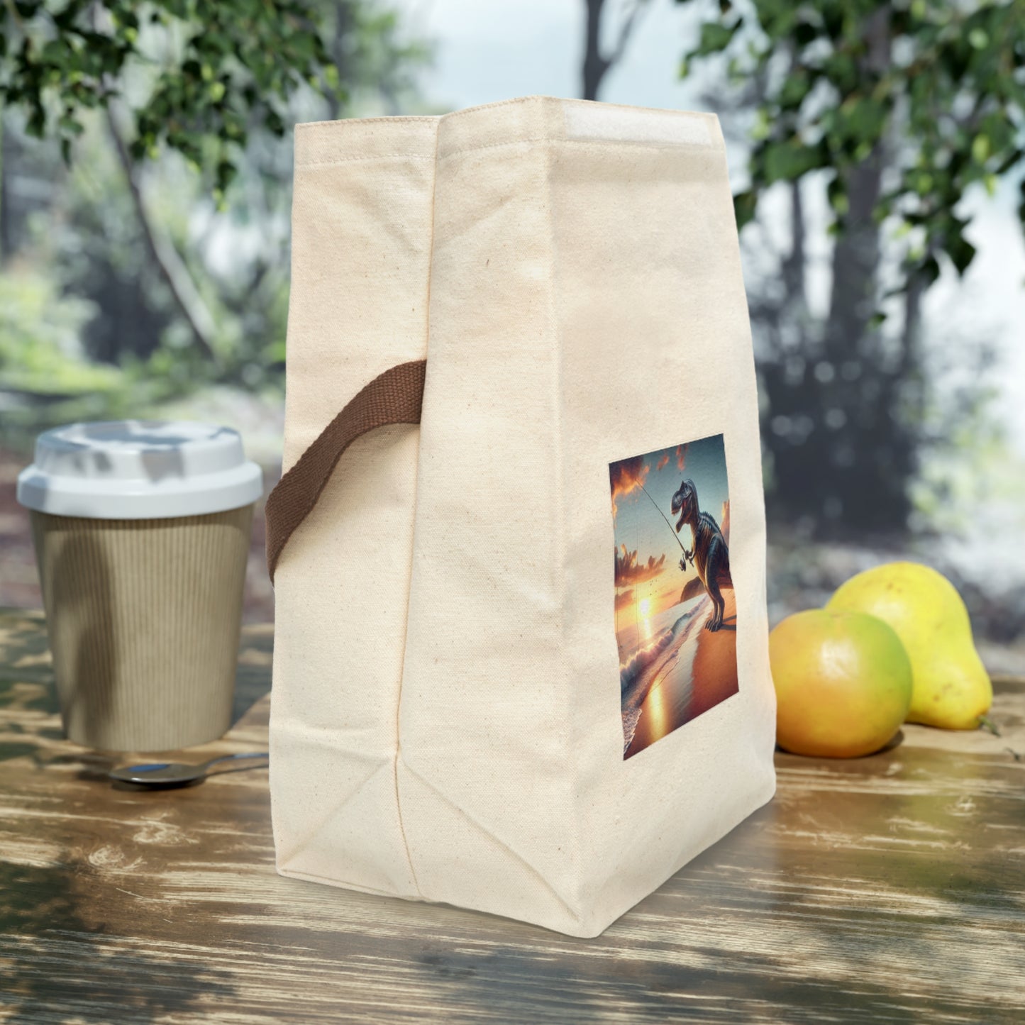 Canvas Lunch Bag With Strap