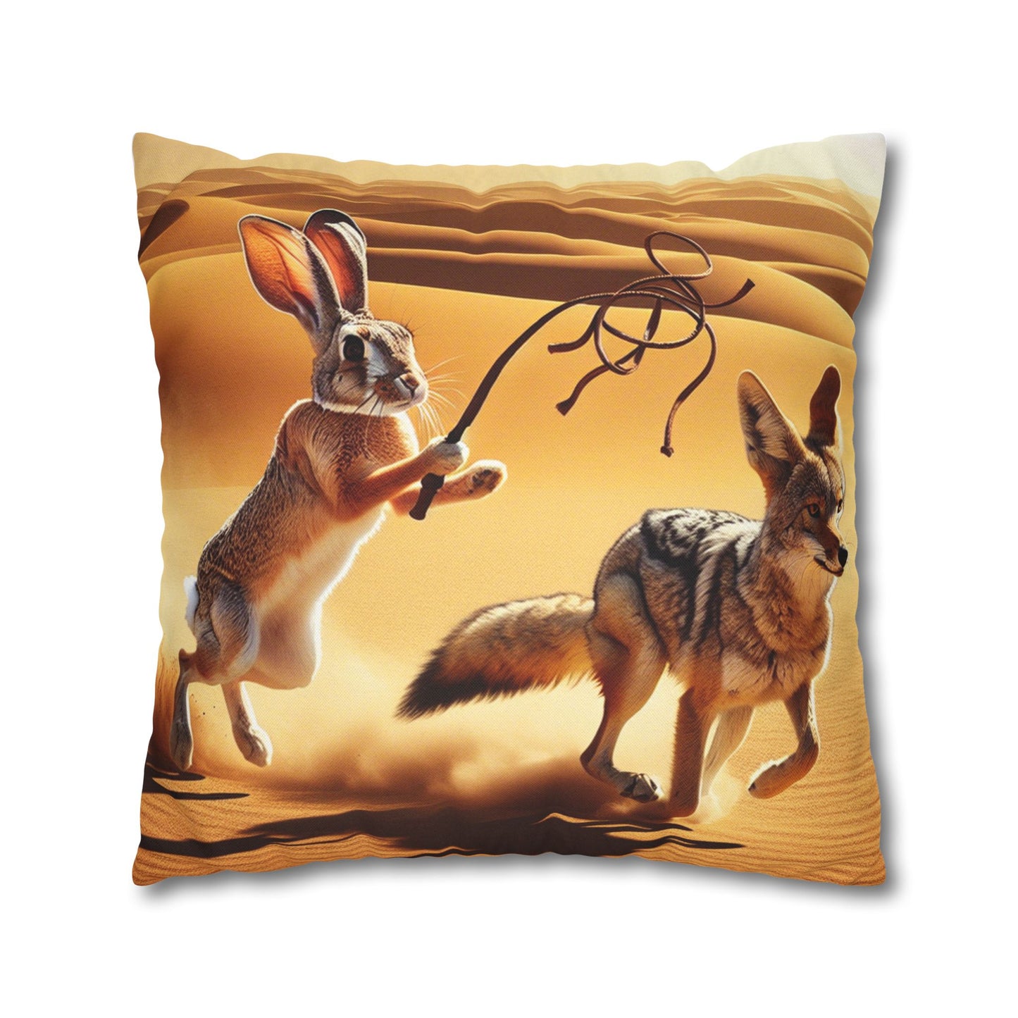 Spun Polyester Square Pillowcase