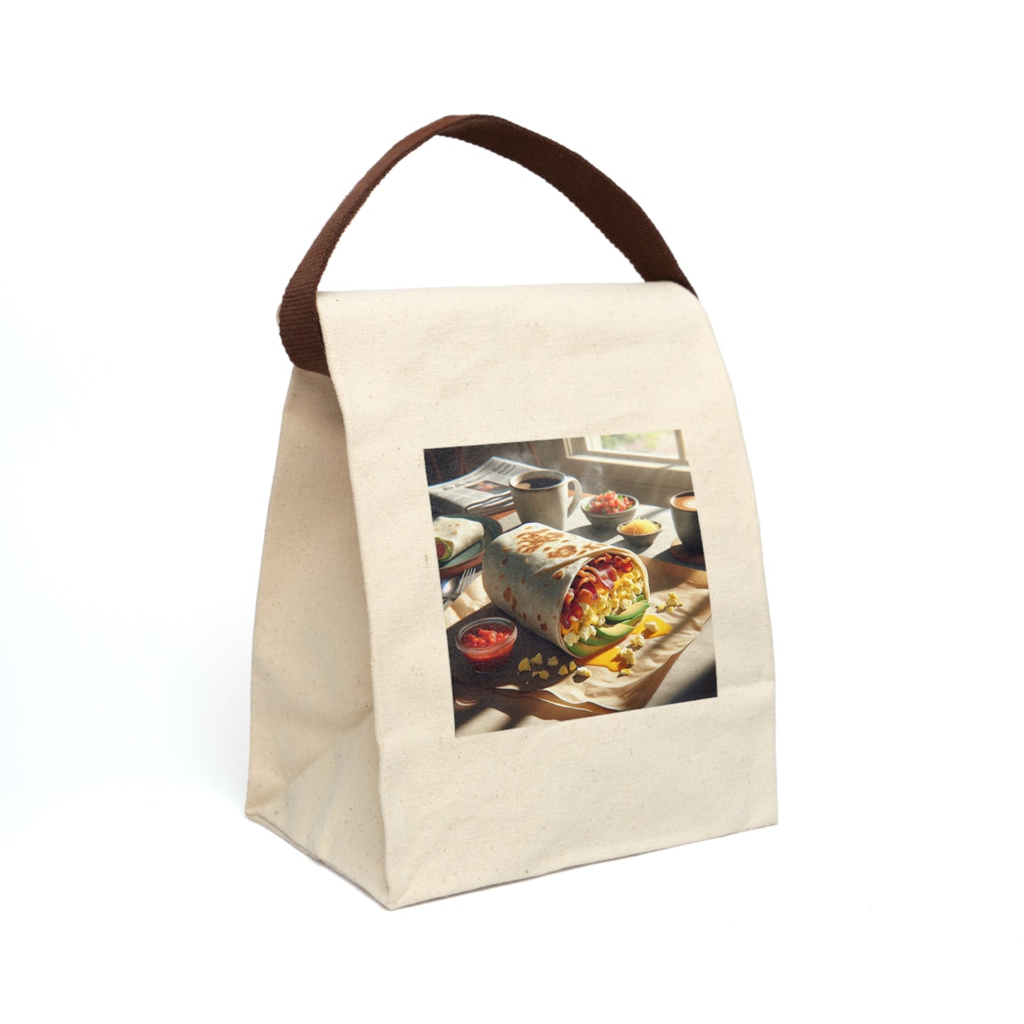 Canvas Lunch Bag With Strap