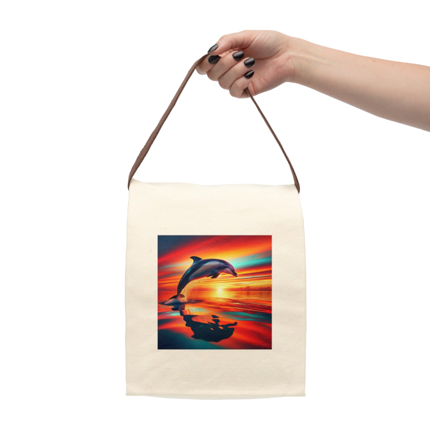 Canvas Lunch Bag With Strap