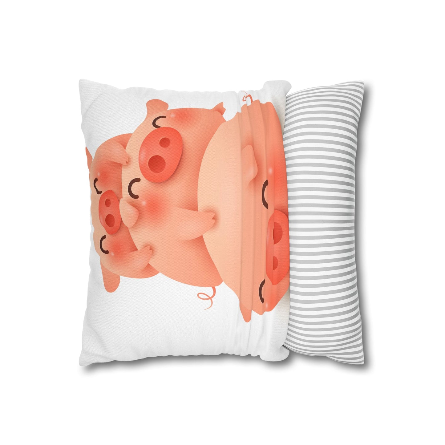 Spun Polyester Square Pillowcase