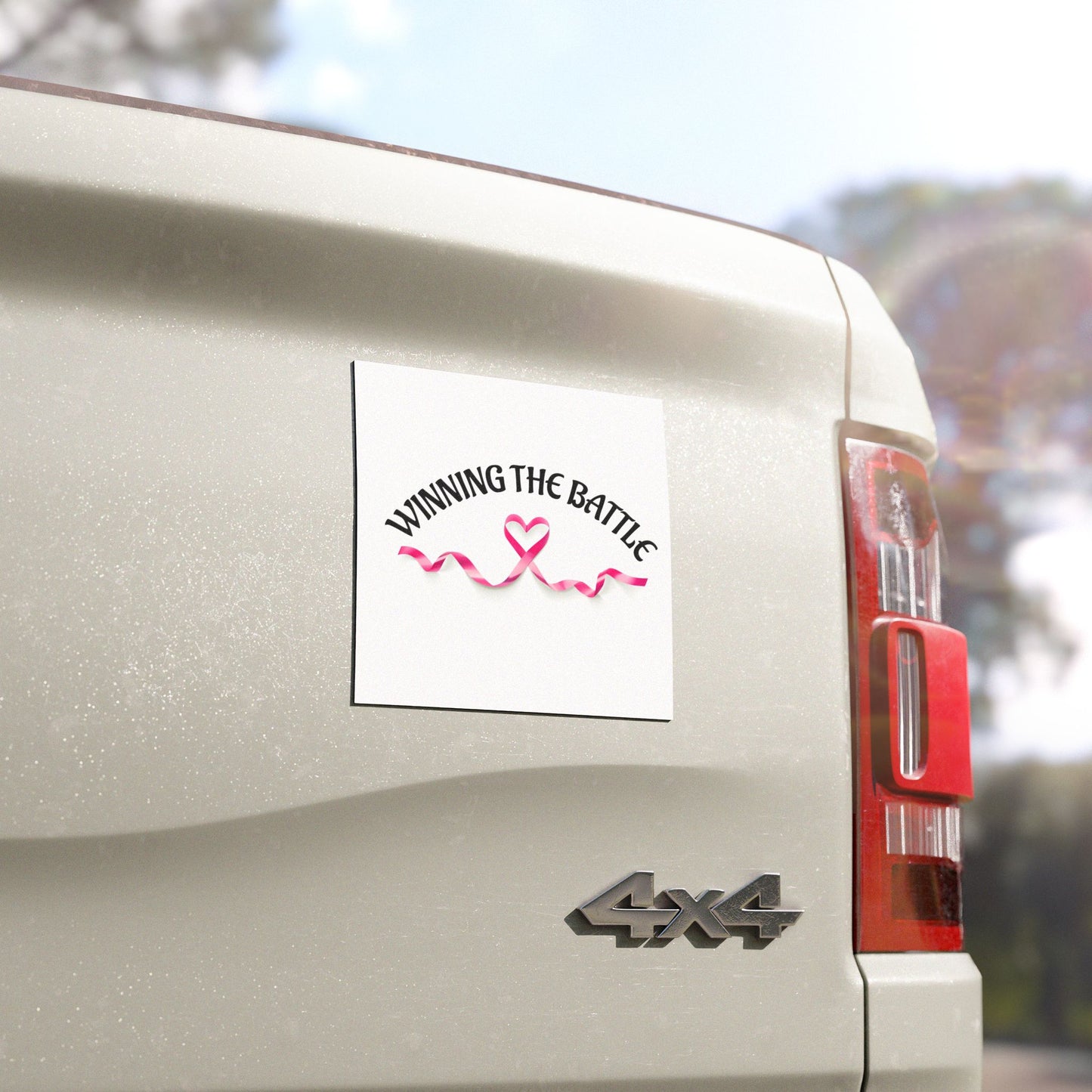 WINNING THE BATTLE car magnet