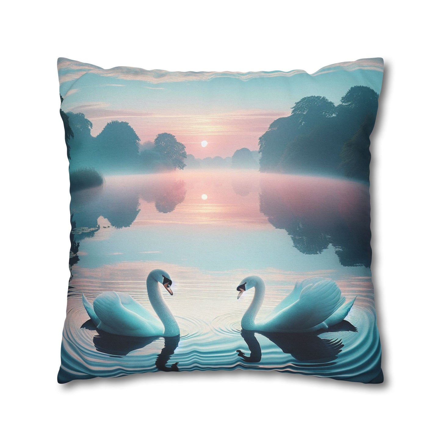 Spun Polyester Square Pillowcase