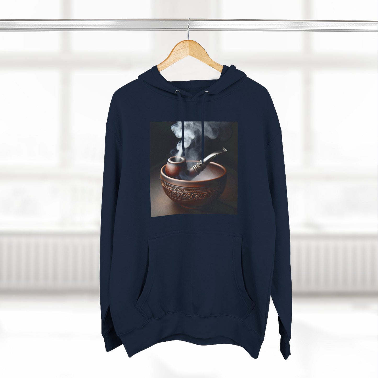 Three-Panel Fleece Hoodie