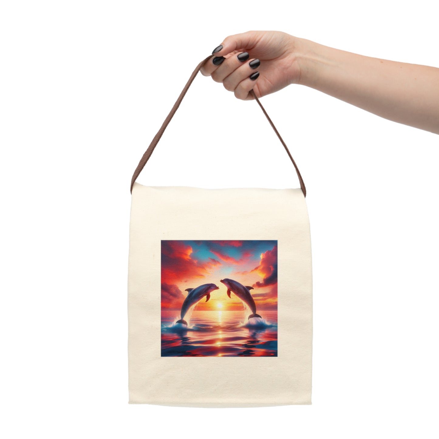 Canvas Lunch Bag With Strap