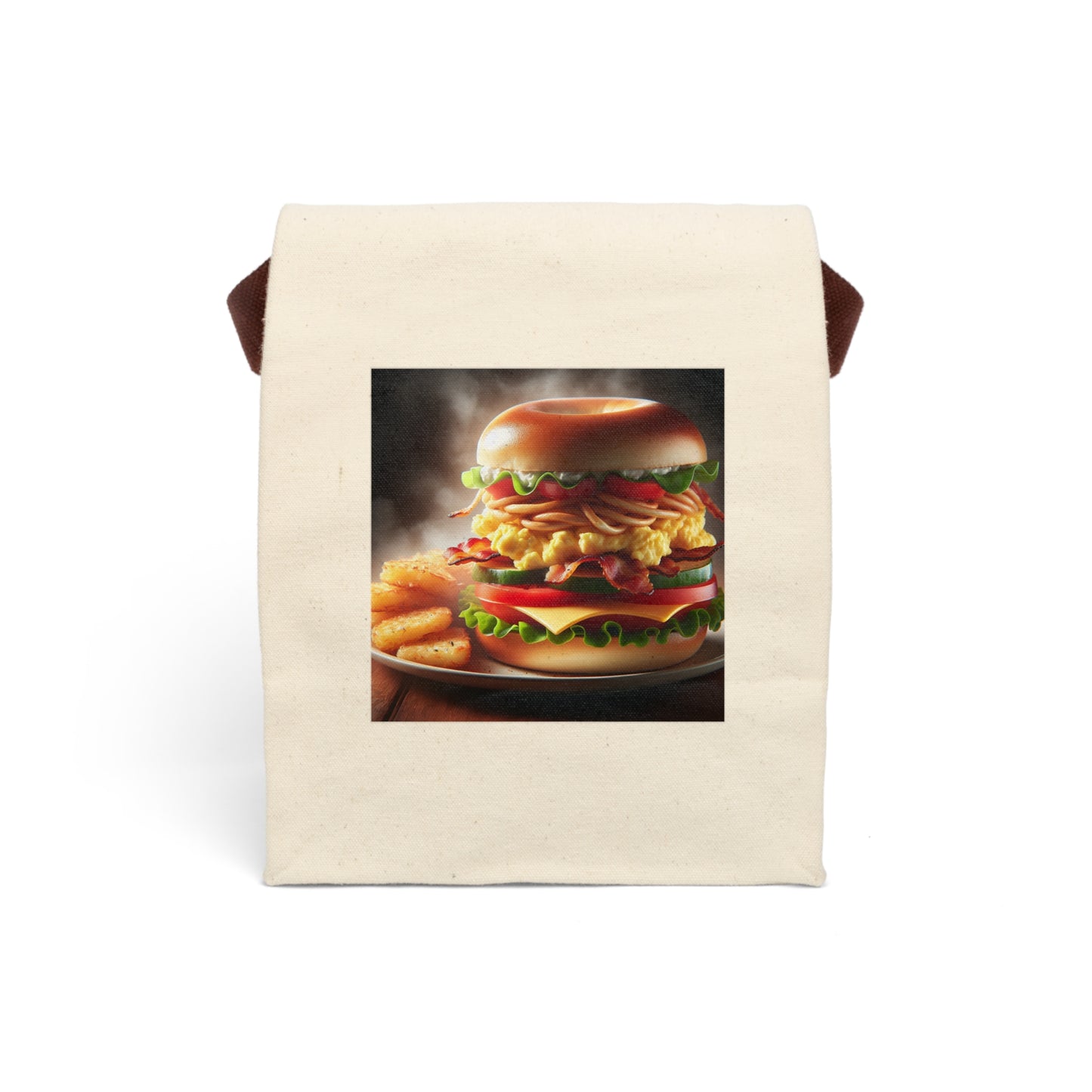 Canvas Lunch Bag With Strap