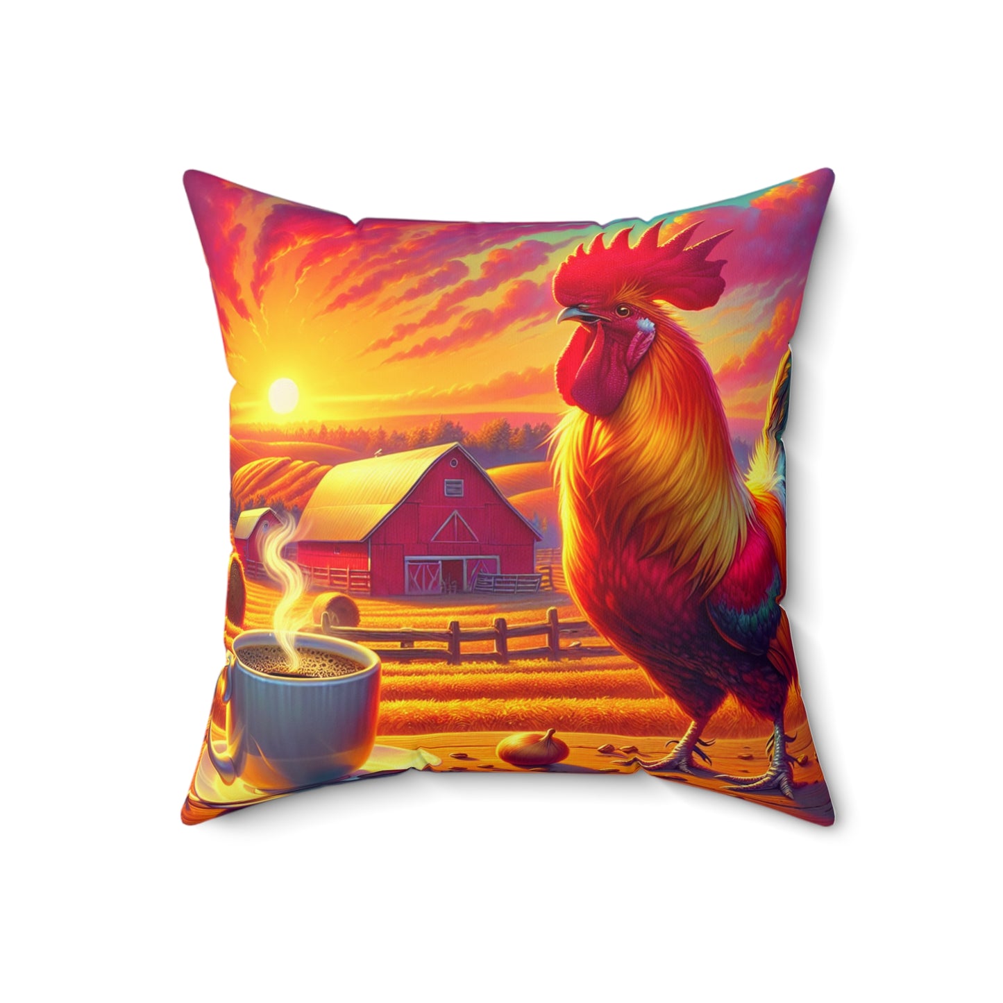 Spun Polyester Square Pillow