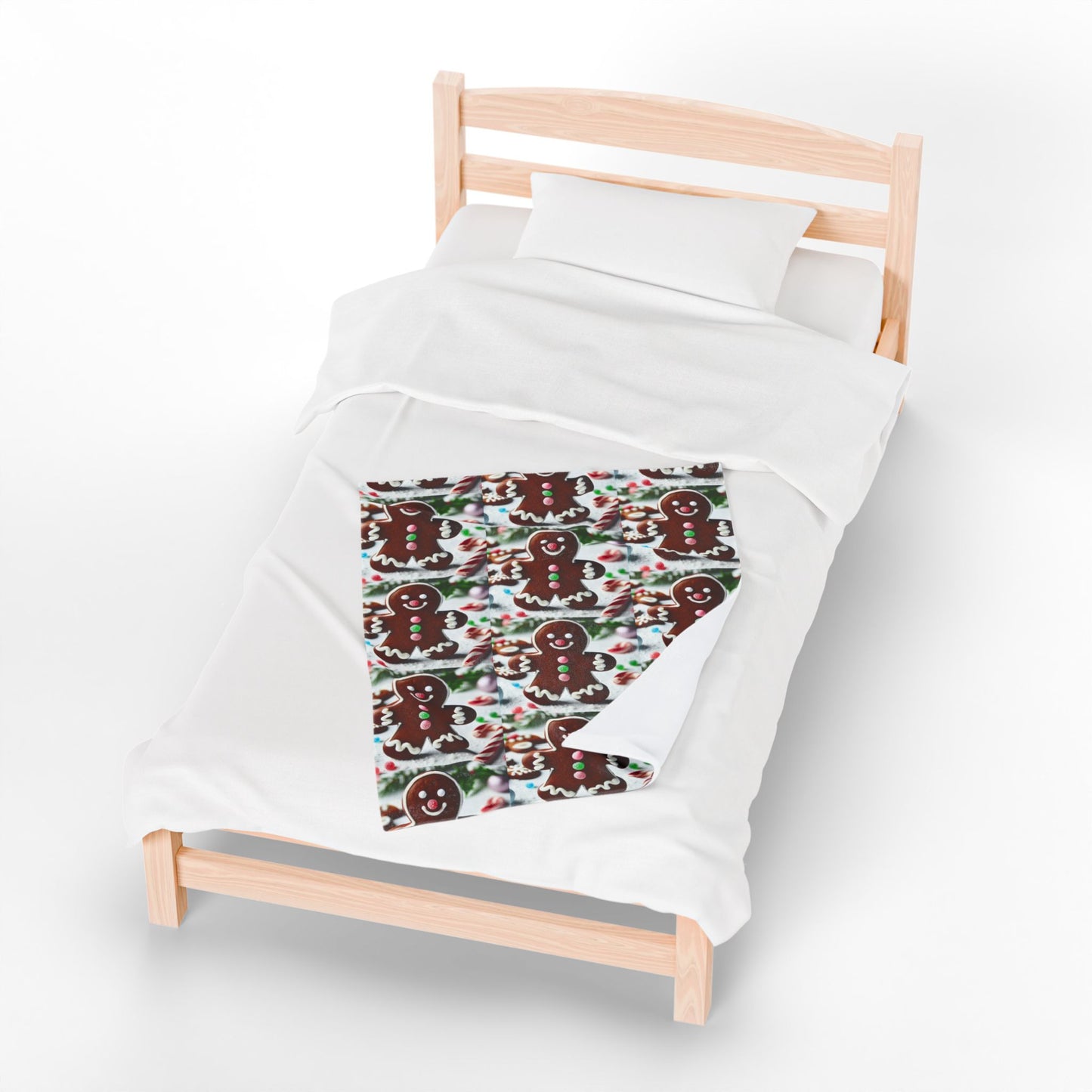 GINGERBRED Velveteen Plush Blanket