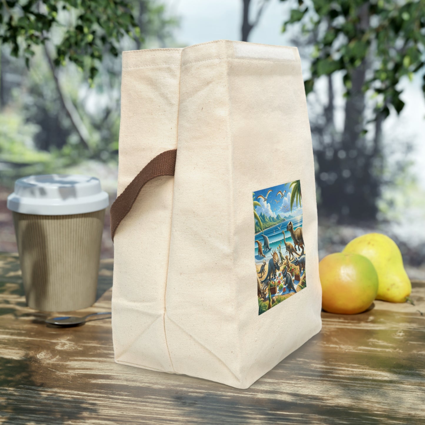 Canvas Lunch Bag With Strap