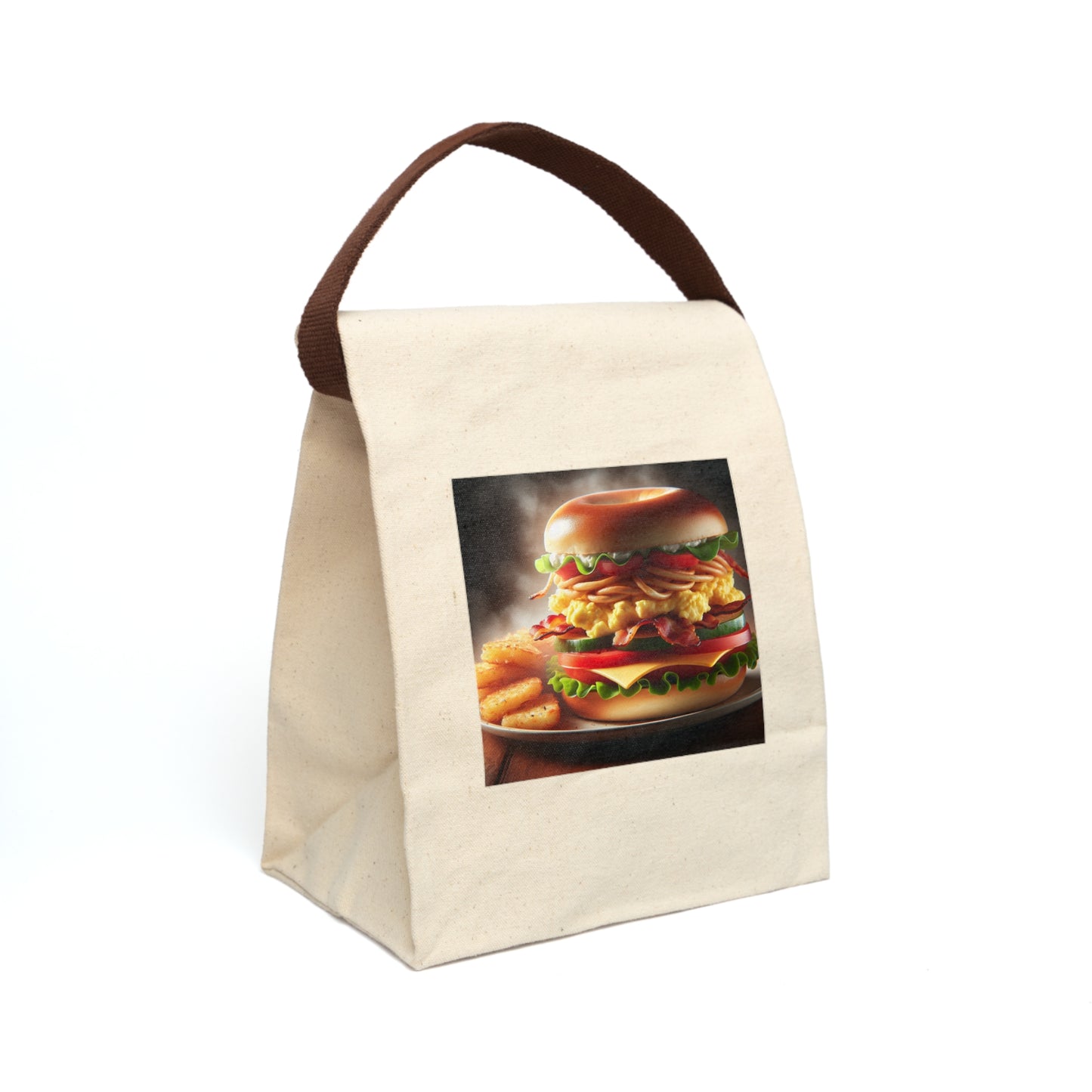 Canvas Lunch Bag With Strap