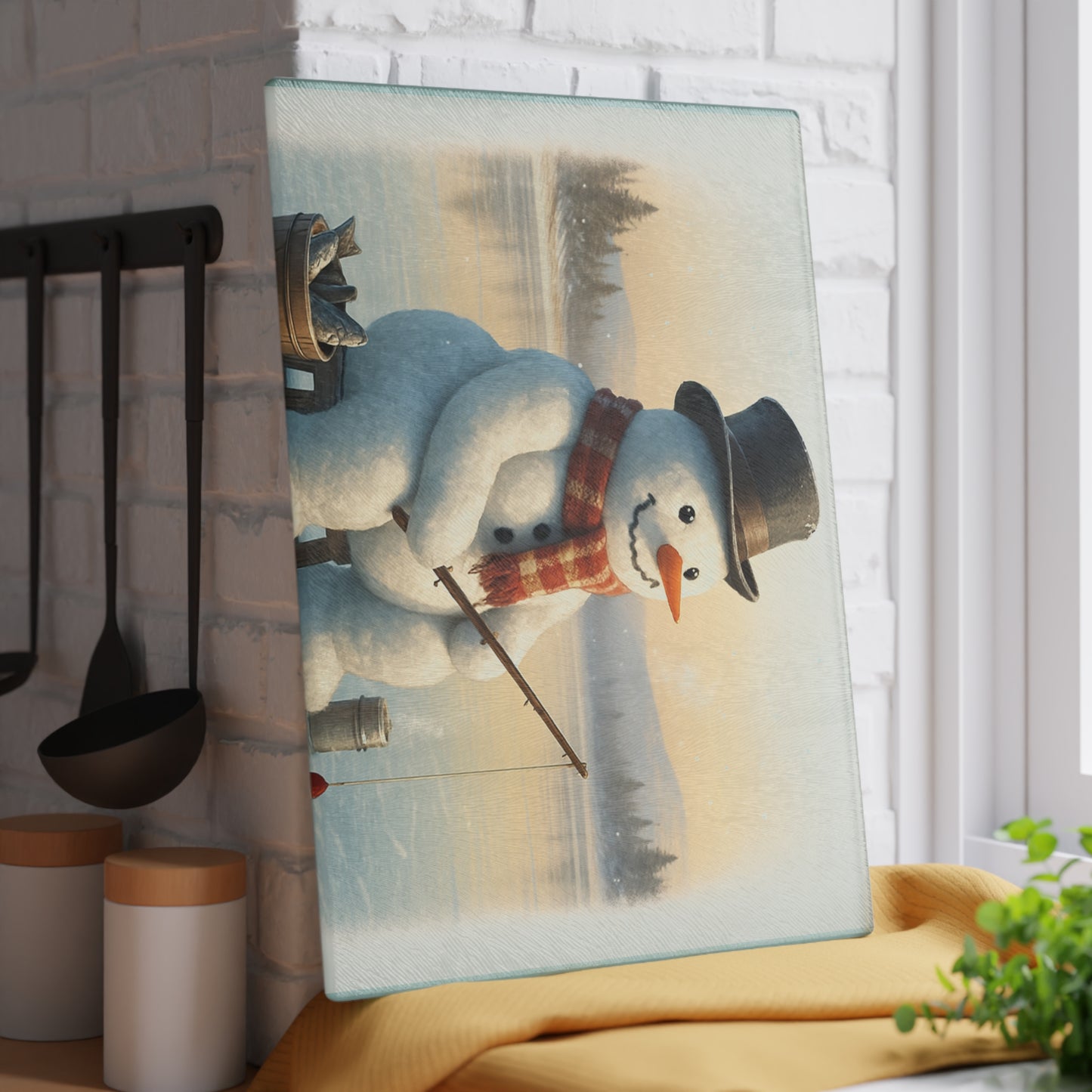 CHRISTMAS Glass Cutting Board