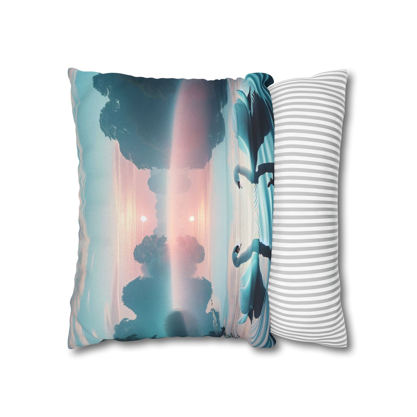 Spun Polyester Square Pillowcase