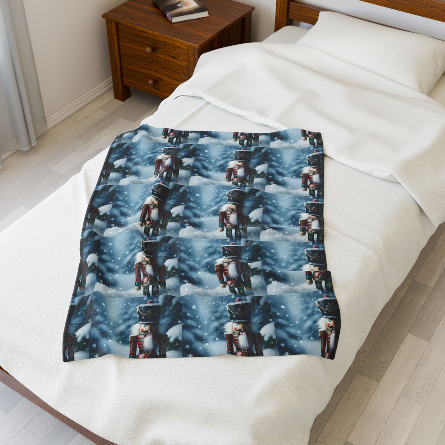 NUTCRACKER Velveteen Plush Blanket