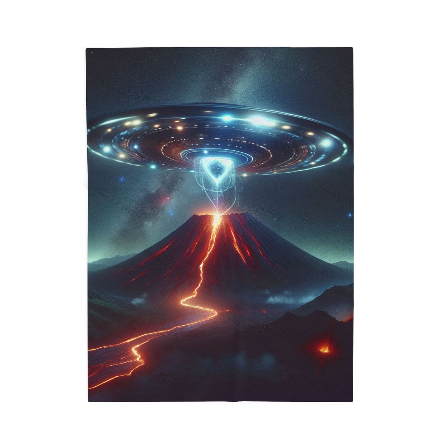 UFO Velveteen Plush Blanket
